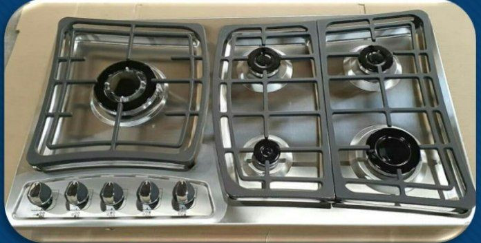 اجاق گاز 5 شعله استیل طرح عروس S109