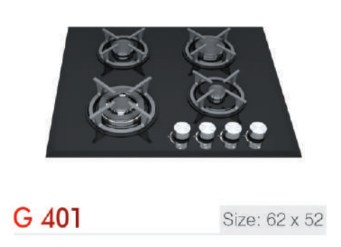 اجاق گاز 4 شعله شیشه کد G401